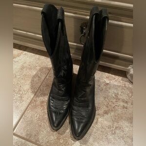Justin black western boots